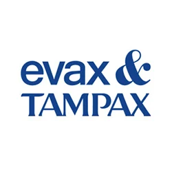 Logo de Evax y Tampax